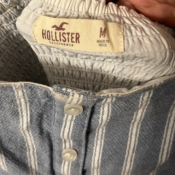 Hollister Blue Striped Dress - Medium - Picture 3 of 3